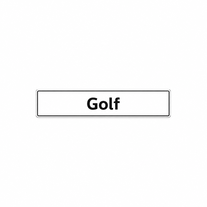 Kentekenplaat Golf