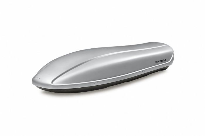 Originele Škoda ski- en bagagebox - zilver (380 liter)