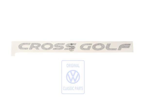 Volkswagen Golf 5 (1K) folieopschrift CROSSGOLF - rechts, antraciet metallic