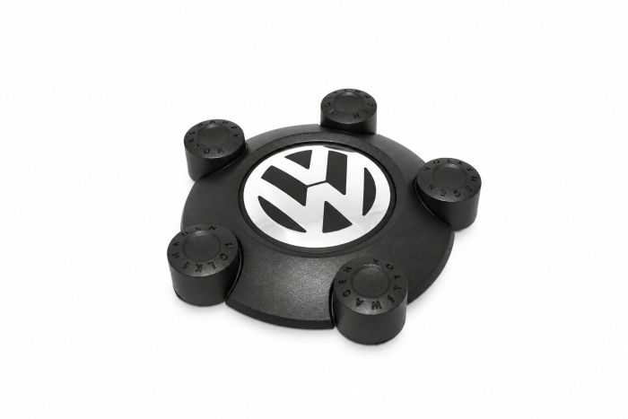 Volkswagen Volkswagen Caddy 3, Tiguan 1 (5N) wieldop - wieldop satijnzwart/chroomglans