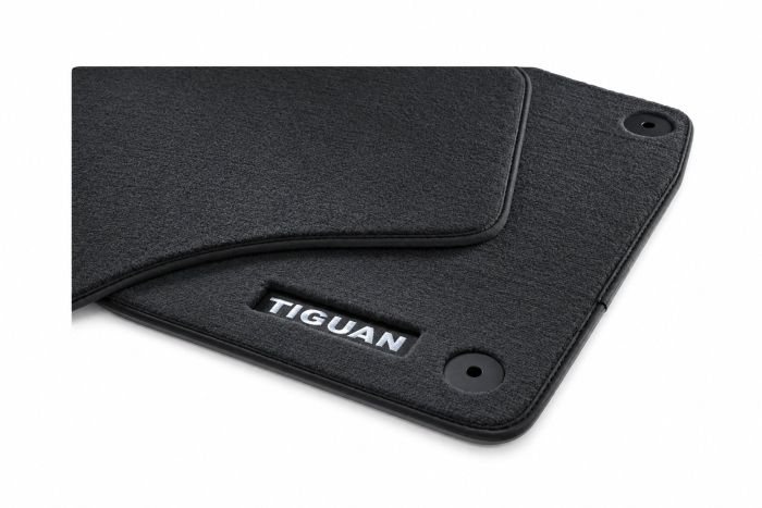 Volkswagen Tiguan 1 (5N/AD1) velours mattenset - voorzijde - zwart