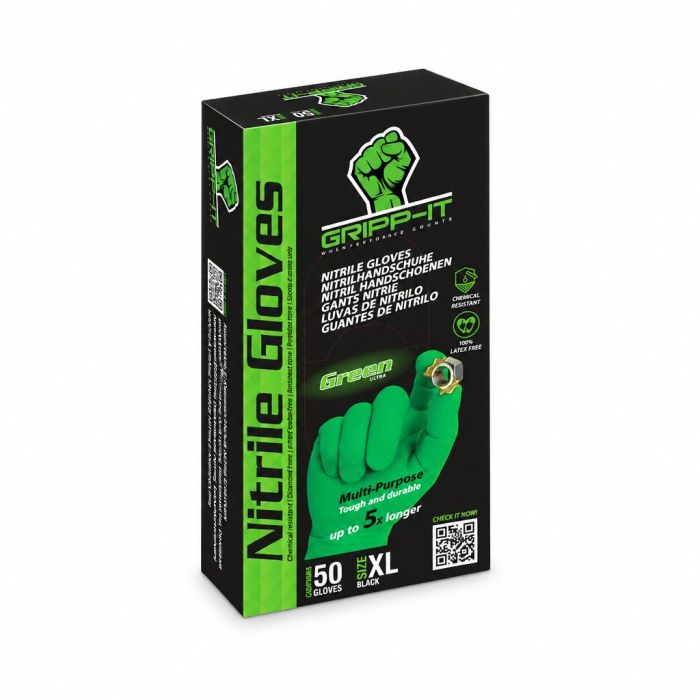 Gripp-It nitril handschoenen groen maat XL (50 stuks)