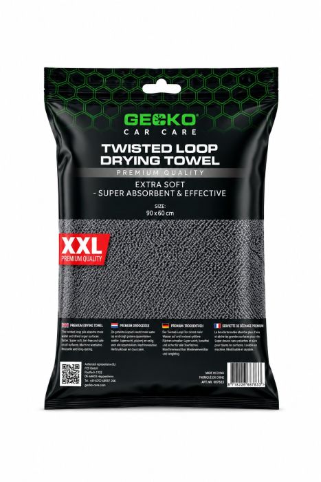 Gecko twisted loop drooghanddoek (90x60cm)