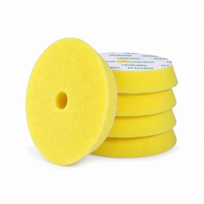 Gecko polijstpad hard geel 150mm (5 stuks, steunplaat 125mm)