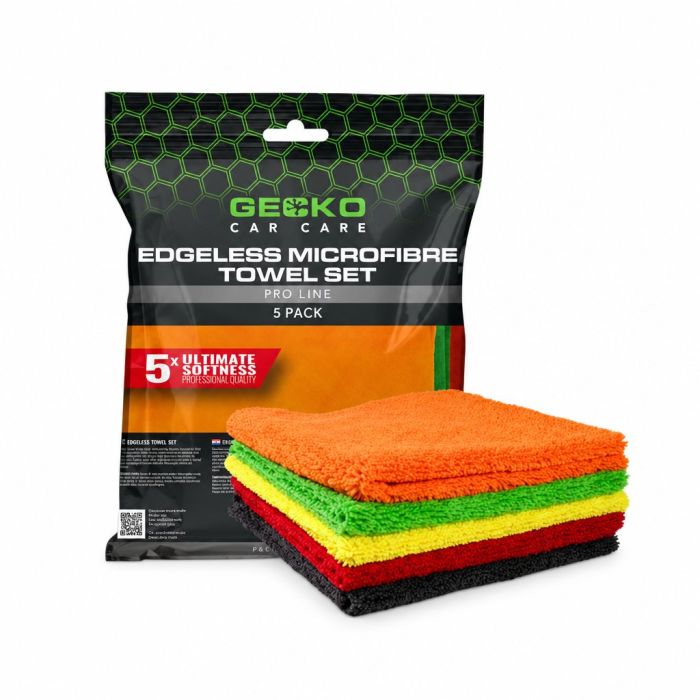 Gecko pluche microvezeldoek randloos (40x40cm, 5 stuks)