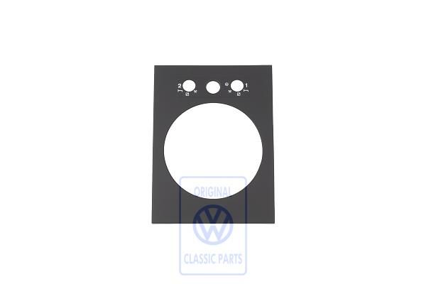 Volkswagen LT Mk1 afdekking tachograaf - satijnzwart