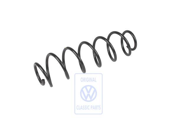 Volkswagen Lupo schroefveer (ANY, AYZ) - achter, blauw/geel