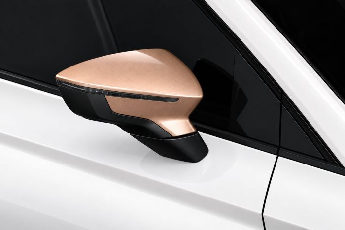 SEAT Ibiza 5 (6F), Leon 3 (5F) set spiegelkappen - beige