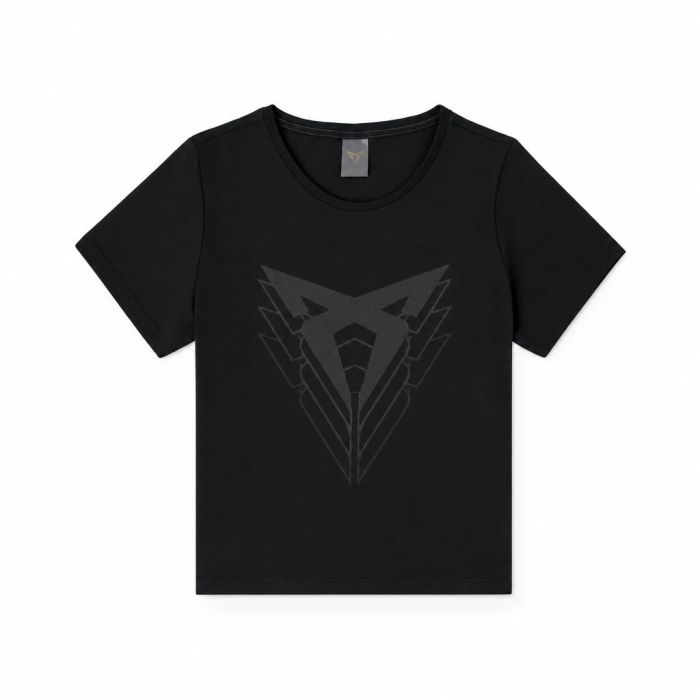 CUPRA T-shirt met groot logo (dames, zwart)