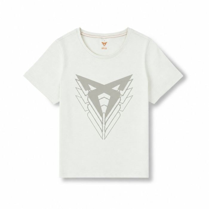 CUPRA T-shirt met groot logo (dames, taiga)