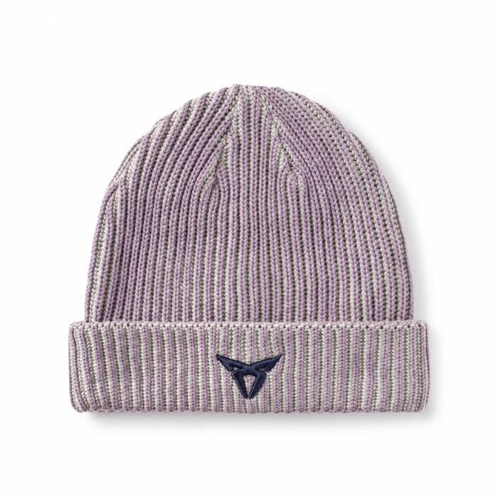 Origineel CUPRA muts - beanie met cupra-logo, grijs/paars, maat m-l