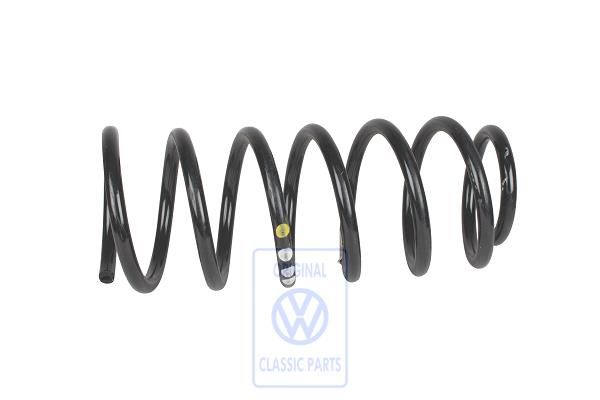 Volkswagen schroefveer - voor, 3x wit/1x geel