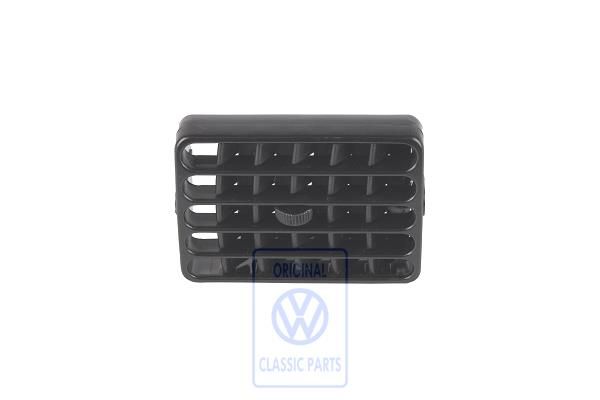 Volkswagen draaibare inzet ventilatierooster - midden, zwart