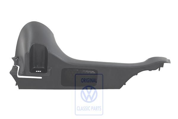 Volkswagen Polo 3 (6N) steun kofferruimtebekleding - links, satijnzwart