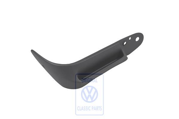 Volkswagen Polo 3 (6N) stoelframebekleding linksbuiten - gebroken zwart