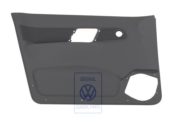 Volkswagen Polo 3 (6N) deurpaneel - linksvoor, gebroken zwart, stof