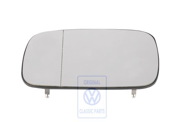 Volkswagen Caddy 2 (9K) spiegelglas asferisch, verwarmd met draagplaat - rechts