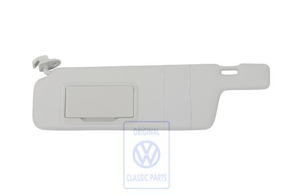 Volkswagen Polo 3 (6N) zonneklep met afdekklep - links, parelgrijs