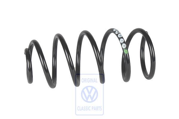 Volkswagen schroefveer voor - 1x groen, 5x wit