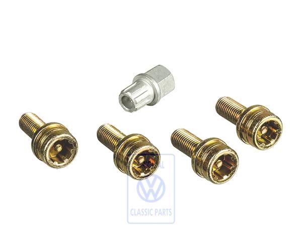 Volkswagen set antidiefstalwielbouten M12x1,5x24,5