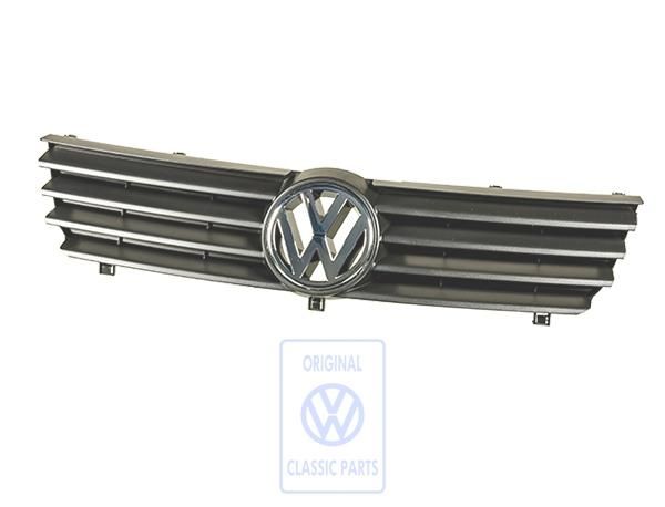 Volkswagen Polo 3 (6N) grille met embleem - satijnzwart