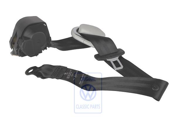 Volkswagen Polo 3 (6N) driepuntsgordel - rechtsachter, zwart