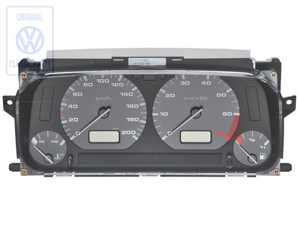 Volkswagen Polo 3 (6N) instrumentenpaneel 200 km/u - 45, 50, 55 en 75 pk