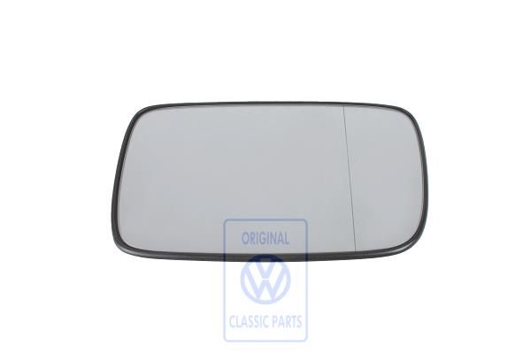 Volkswagen Polo 3 (6N) spiegelglas asferisch met draagplaat - links