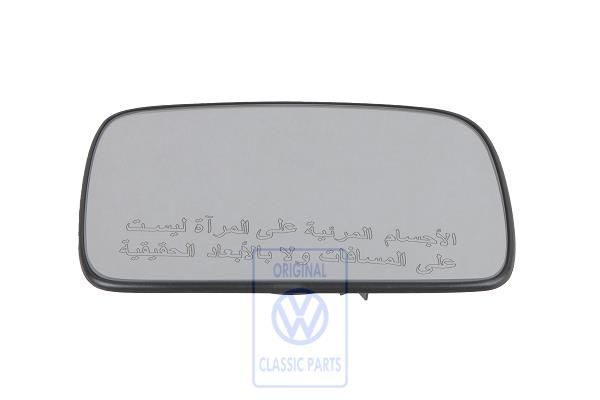 Volkswagen Polo 3 (6N) spiegelglas convex met draagplaat - rechts, Arabisch