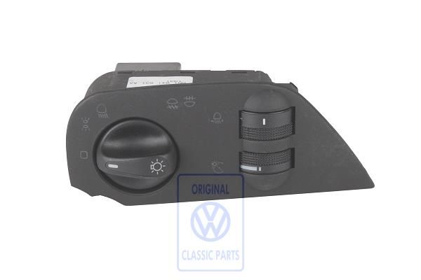 Volkswagen Polo 3 (6N) lichtschakelaar - satijnzwart