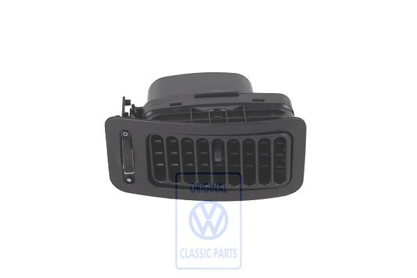 Volkswagen Polo 3 (6N) luchtroosterhuis - links, zwart, rechtsgestuurd
