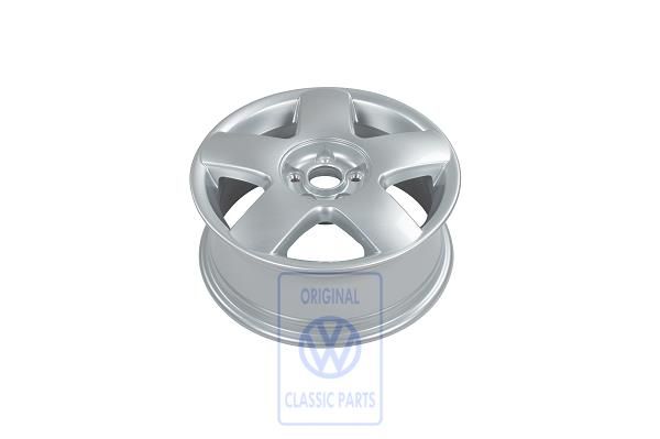 Volkswagen Polo 4 (9N) lichtmetalen velg melbourne 6Jx15 H2 ET43 - hoogglanschroom
