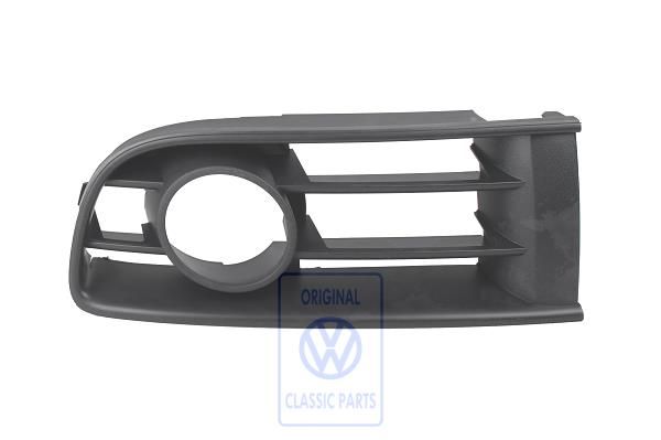 Volkswagen Polo 4 (9N) luchtgeleidingsrooster - linksbuiten, met mistlampen
