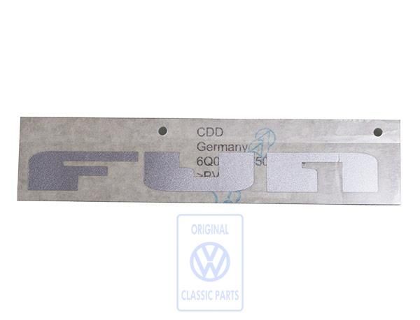 Volkswagen Polo 4 (9N) FUN-foliesticker rechtsachter - zilver