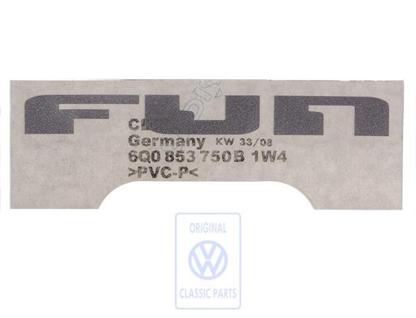 Volkswagen Polo 4 (9N) FUN-foliestickers zijkant - zilver