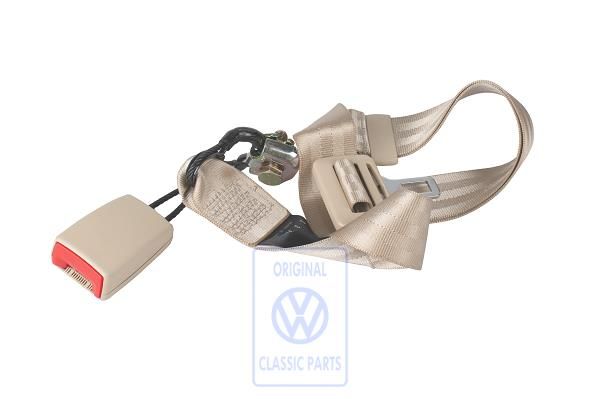 Volkswagen Polo 4 (9N) heupgordel - middenachter, crèmekleurig