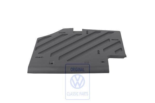 Volkswagen Polo 4 (9N) afdekking onder dashboard - rechts, satijnzwart