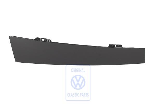 Volkswagen Polo 4 (9N) afdekking deurraamframe - links, hoogglans zwart