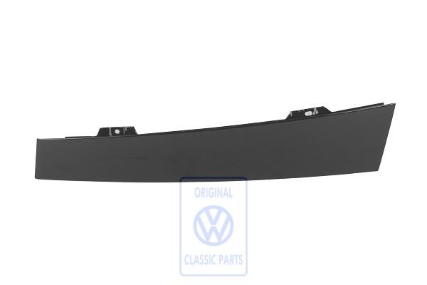 Volkswagen Polo 4 (9N) afdekking deurraamframe - rechts, hoogglans zwart