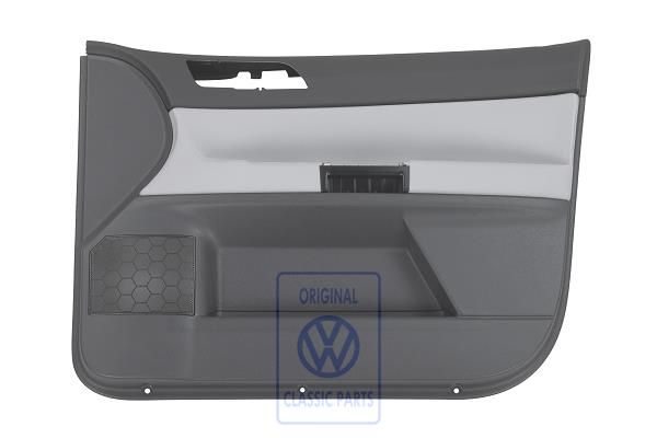 Volkswagen Polo 4 (9N) deurpaneel - rechtsvoor, zilvergrijs/antraciet, 4-deurs