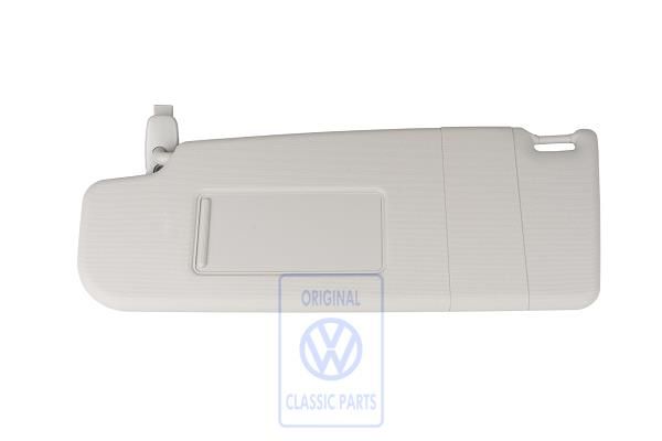 Volkswagen New Beetle (9C) zonneklep met spiegel en afdekklep - links, parelgrijs