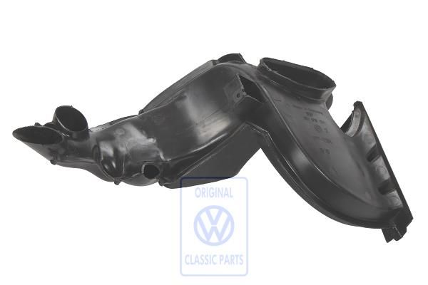 Volkswagen Polo 3 (6N) voetruimte-uitstroomrooster - satijnzwart