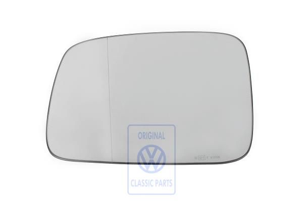 Volkswagen Transporter T4 spiegelglas asferisch groothoek met plaat - links