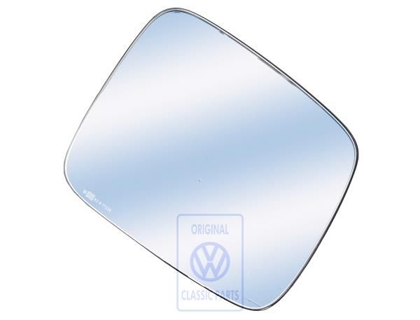 Volkswagen Transporter T4 spiegelglas bol met plaat - rechts, rechtsgestuurd