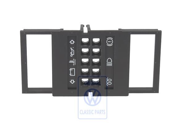 Volkswagen Transporter T4 afdekplaat brandstof- en temperatuurmeter
