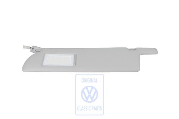 Volkswagen Transporter T4 zonneklep met verlichte spiegel - links, grijs