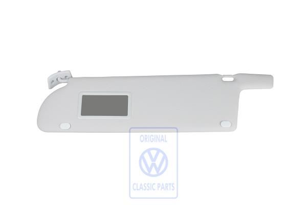 Volkswagen Transporter T4 zonneklep met spiegel - links, grijs, rechts gestuurd