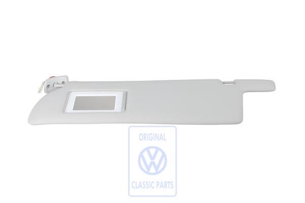 Volkswagen Transporter T4 zonneklep met verlichte spiegel - links, grijs