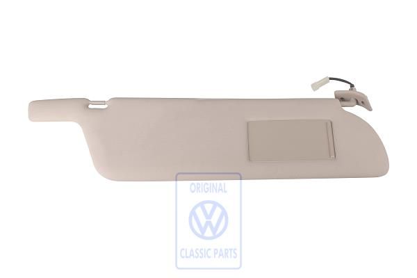 Volkswagen Transporter T4 zonneklep met verlichte spiegel - rechts, saharabeige