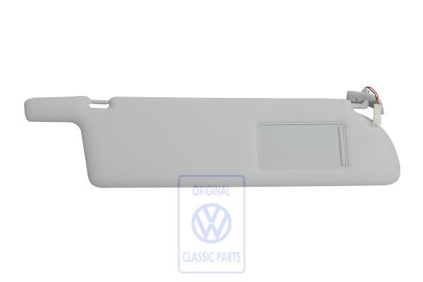 Volkswagen Transporter T4 zonneklep met verlichte spiegel - rechts, beige